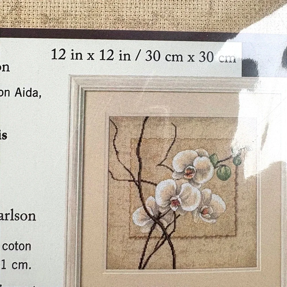 Dimensions Oriental Orchids & Candamar Iris Art Deco Counted Cross Stitch Kits
